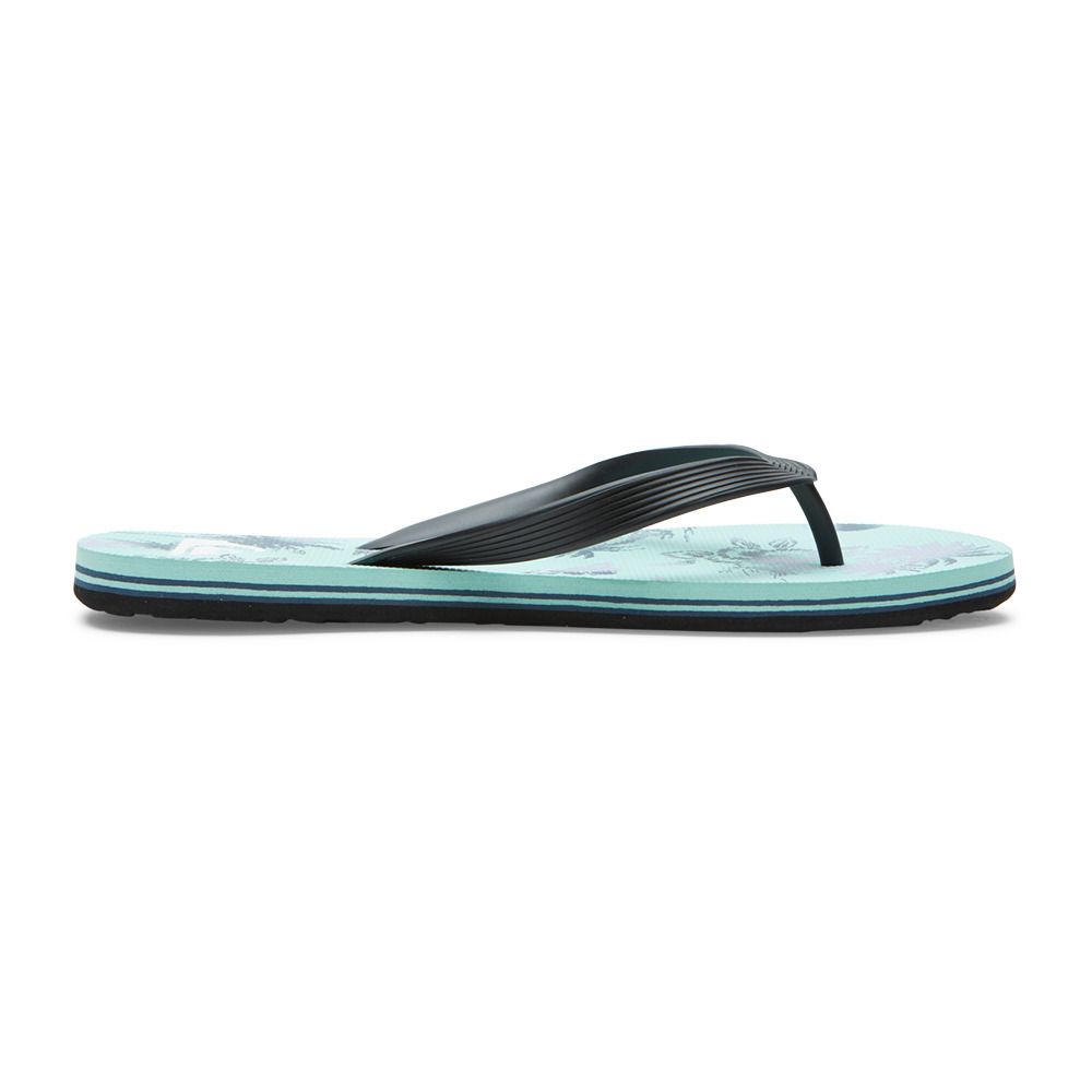 Quiksilver MOLOKAI AIR FLOW - Tongs Homme black/green/grey