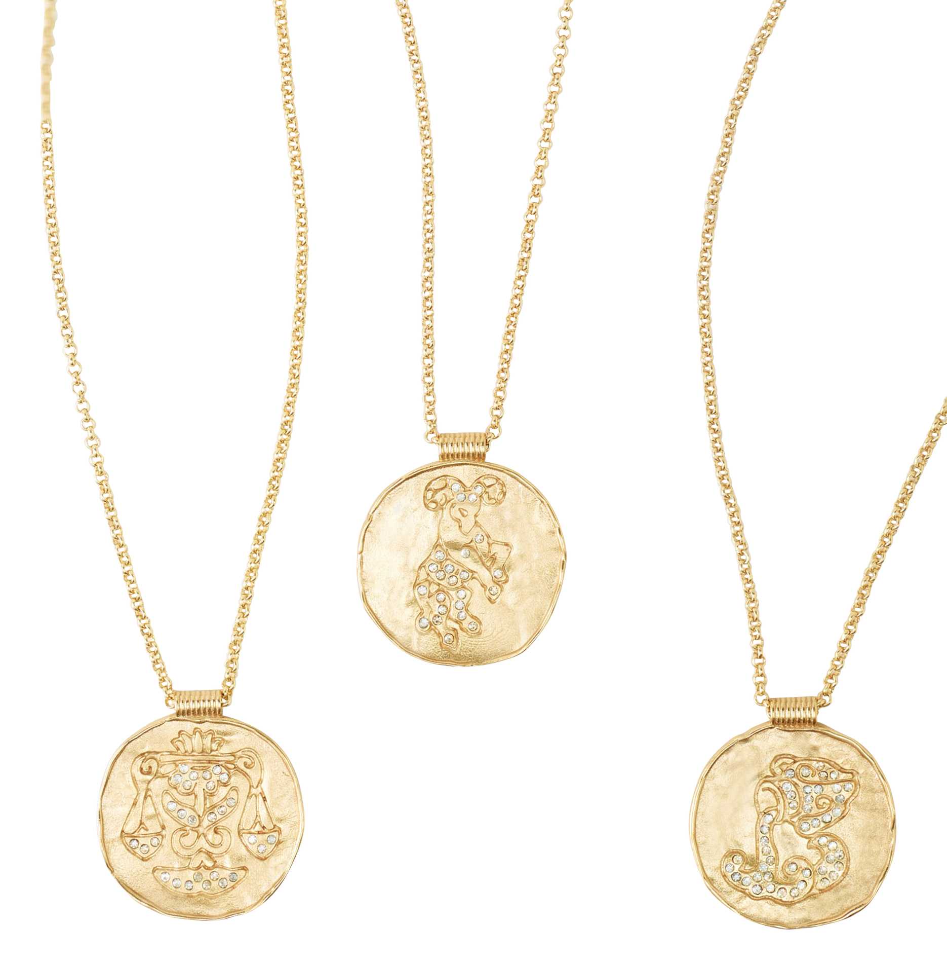 Collier à médaille signe astrologique | Doré