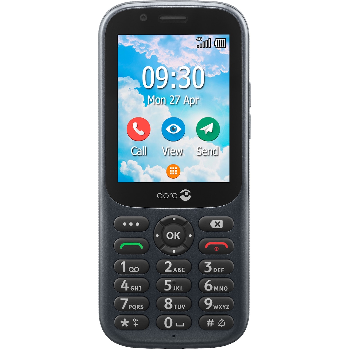 Doro 731X mobiltelefon (grafitt)