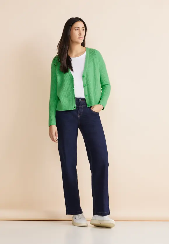 V-Ausschnitt Cardigan - light spring green mel.