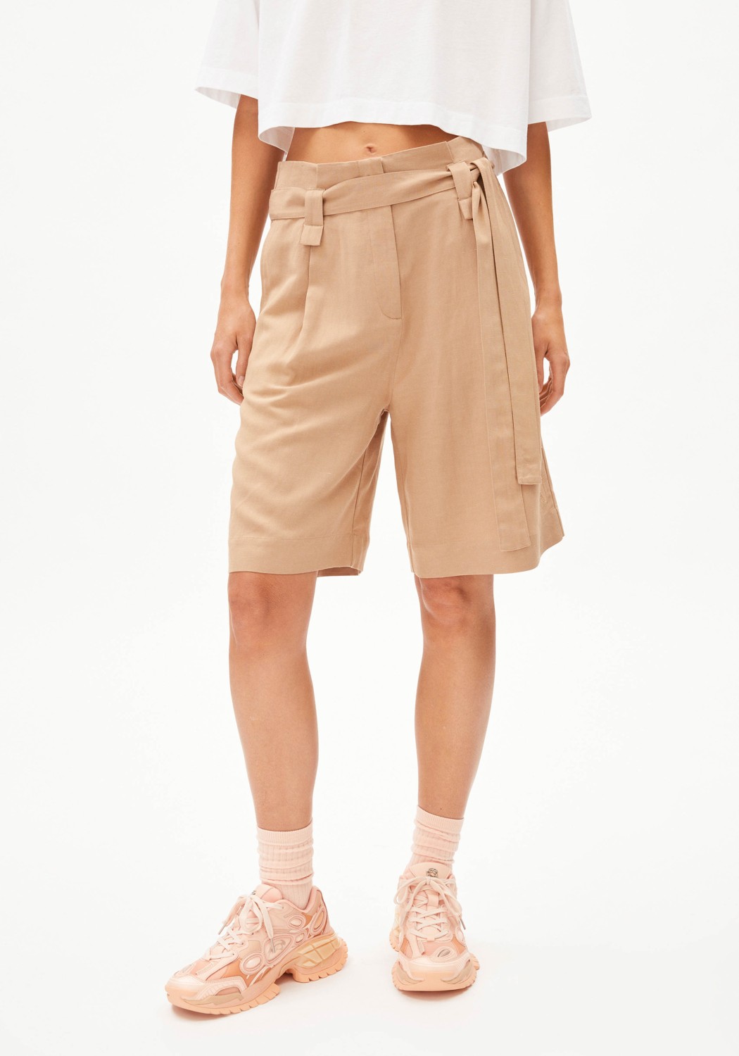 Armedangels Shorts Mirenaa Lino Cinnamon Dust