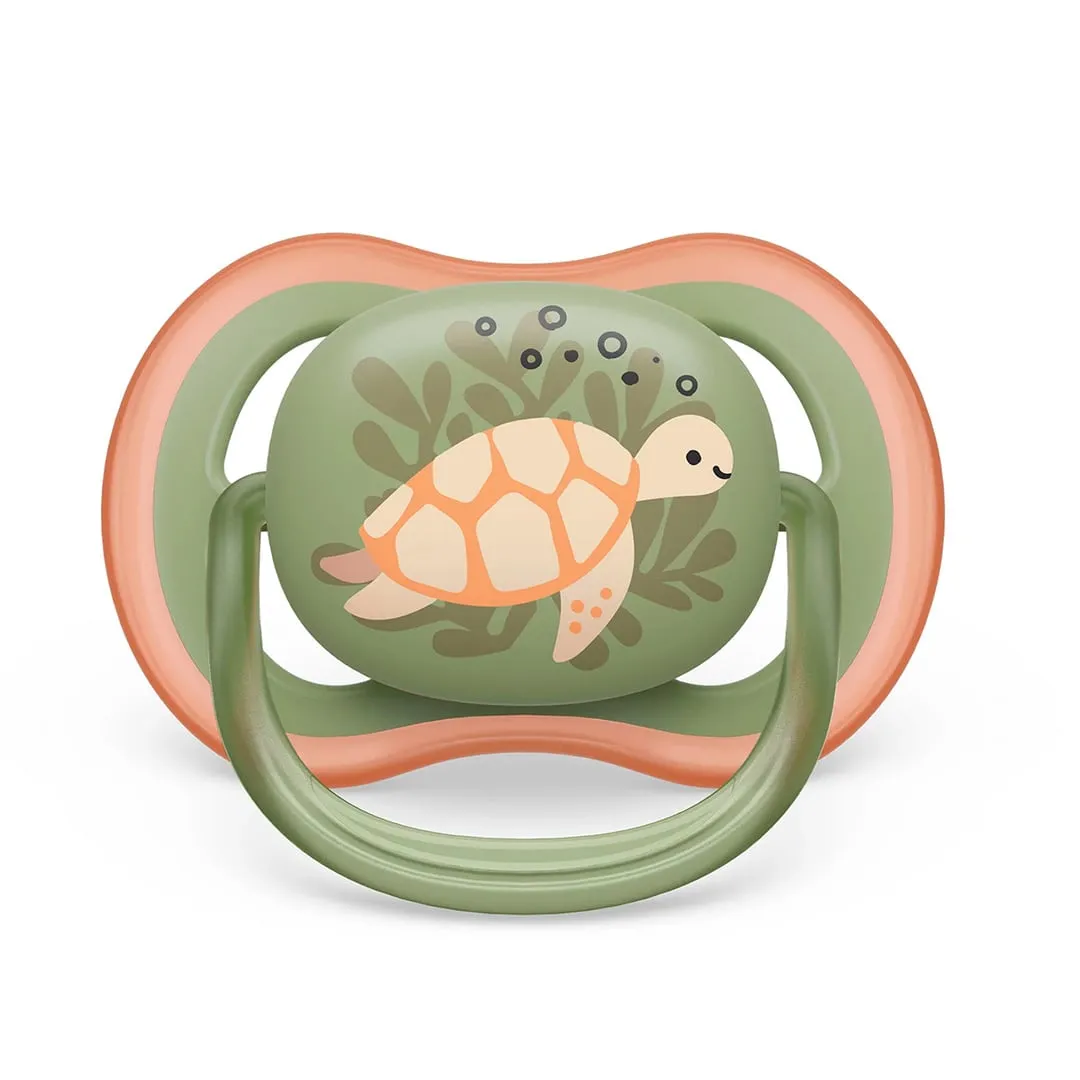 Philips Avent Suce Ultra Air 6-18 mois Tortue Orange  Baleine Verte (2)