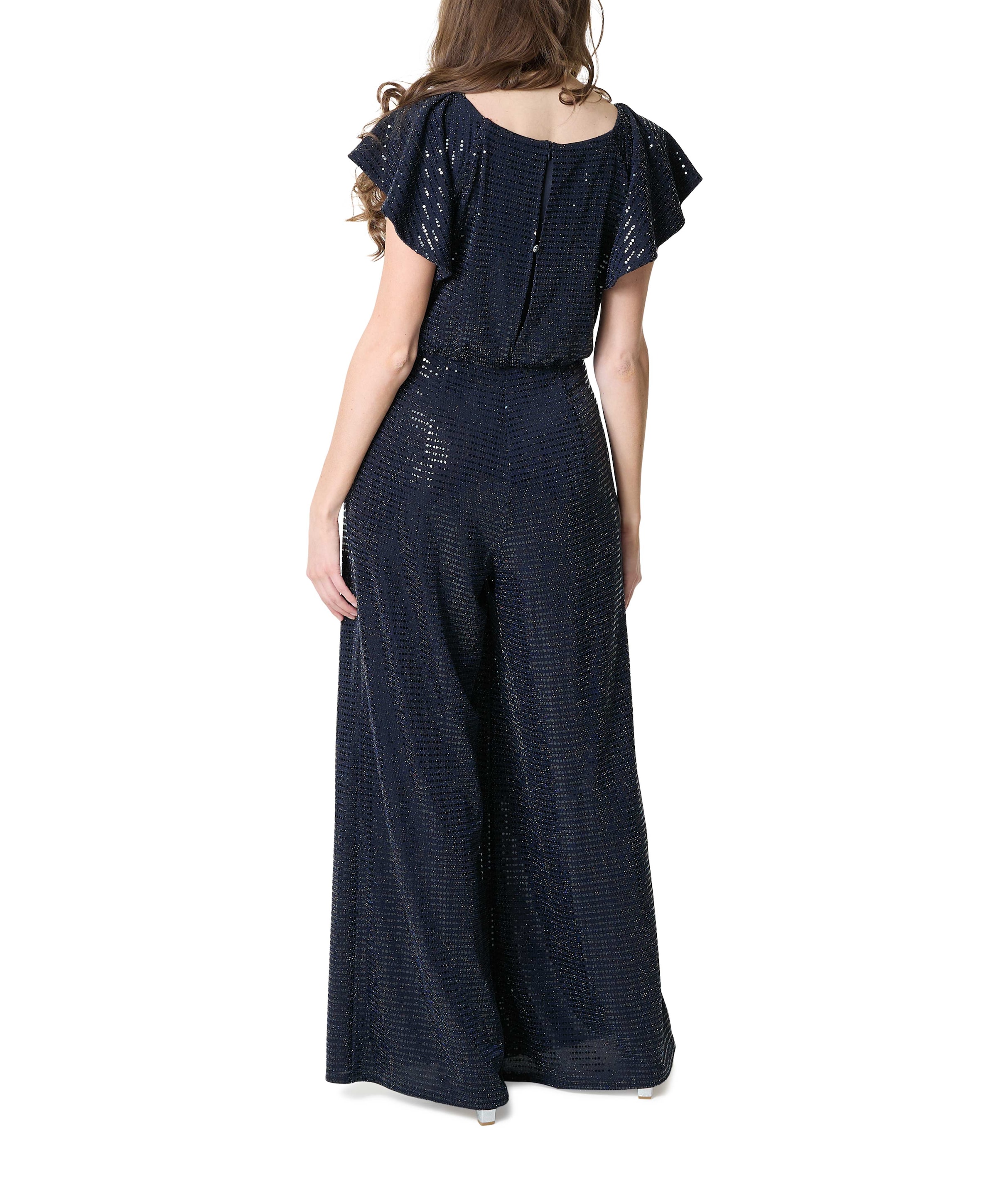 Vera Mont Overall Lang 1/2 Arm dames jumpsuit blauw