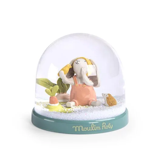 Trois petits lapins Boule à neige   de               Moulin Roty
