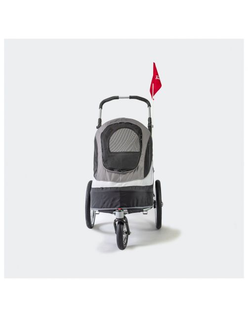 Innopet Sport Dog Trailer De Luxe - Hondenfietskar - 86x60x112 cm Grijs Zwart
