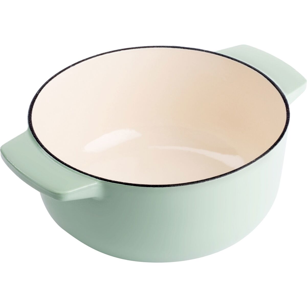 Støpejernsgryte 22 cm/3,3 liter, pistachio