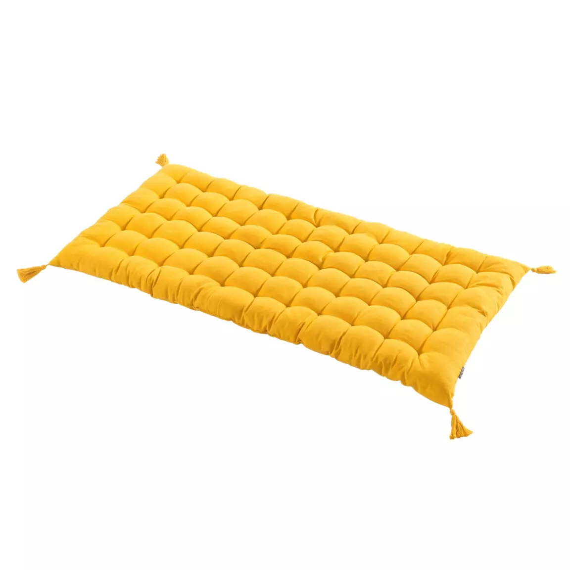 Matelas de sol coton (120 x 60 cm) Pixel Jaune moutarde