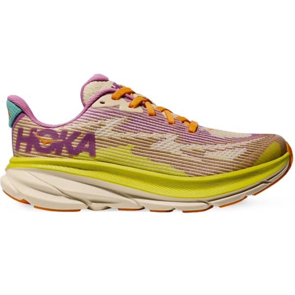 Chaussure running HOKA ONE ONE CLIFTON 9 YOUTH FUCHSIA / VANILLA