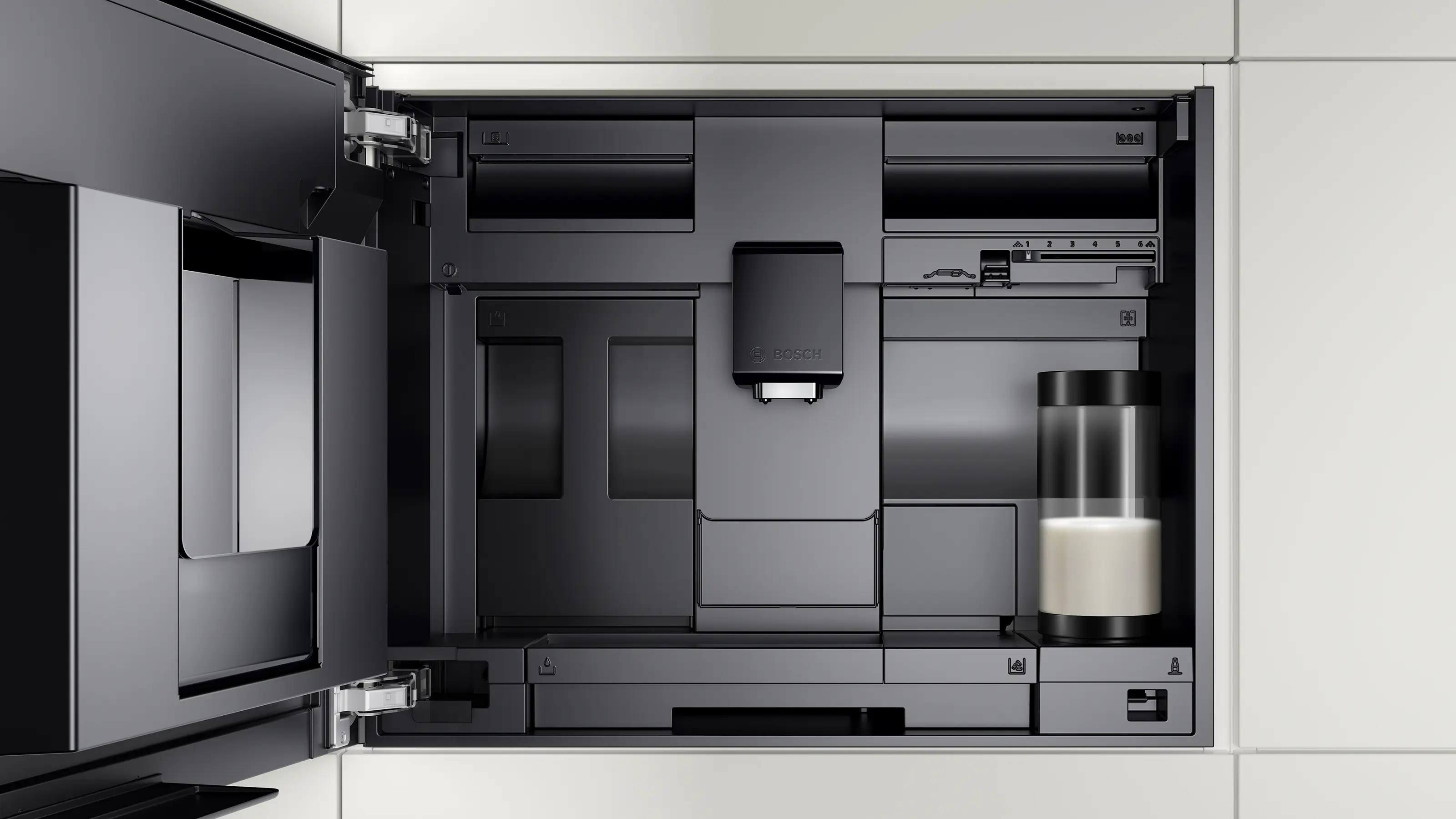Serie 8 Inbouw koffie volautomaat Zwart
