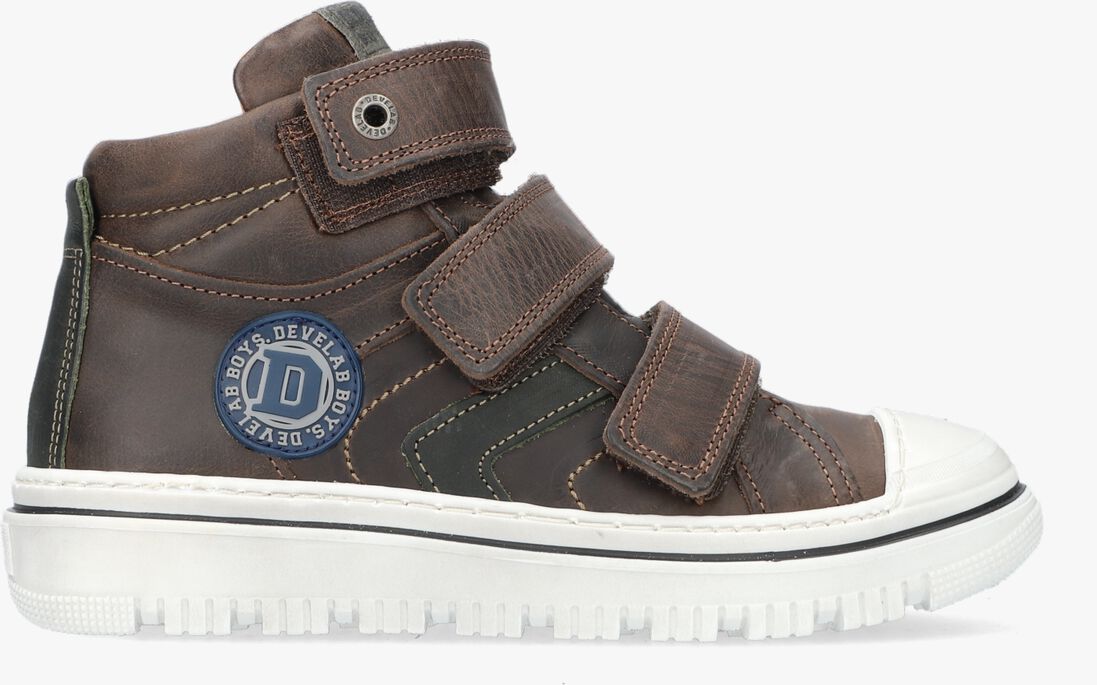 DEVELAB bruine develab hoge sneaker 41947