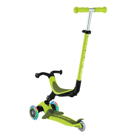 Authentic Sports Globber Go-Up Active Lights lime grün-grün, mit Leuchtrollen