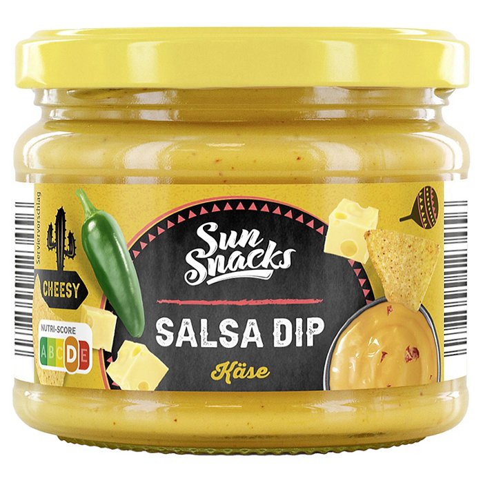 SUNSNACKS Salsa Dip 285 g, Käse