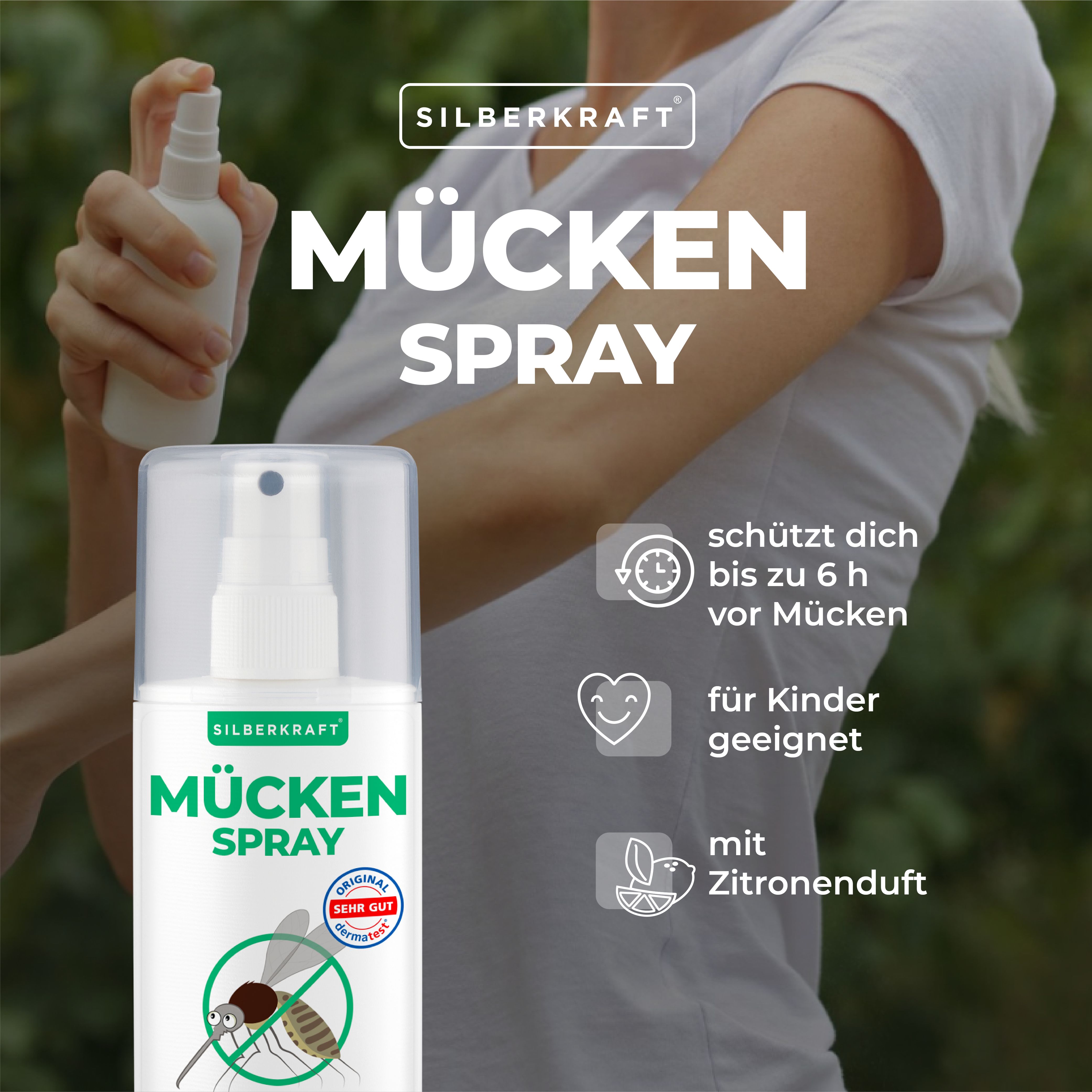 SILBERKRAFT Mückenspray