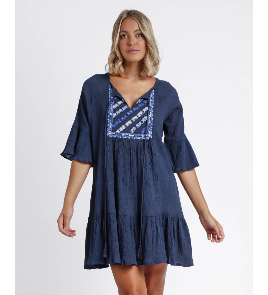 Vestido azul marinho Admas Paradise