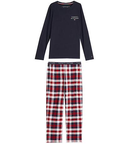 Tommy Hilfiger Natt?j - 2-delt - Desert Sky/Heritage Plaid Rouge