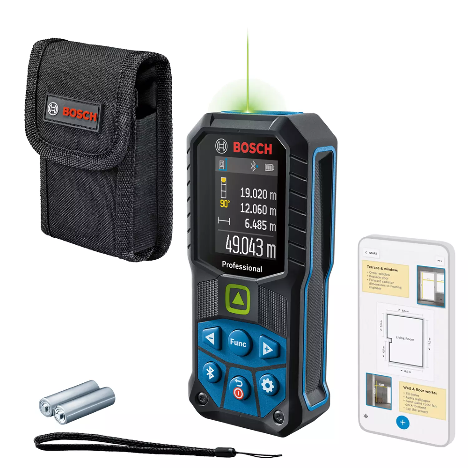 Bosch GLM 50-27 CG Professional Laserafstandsmeter - 50m - groen