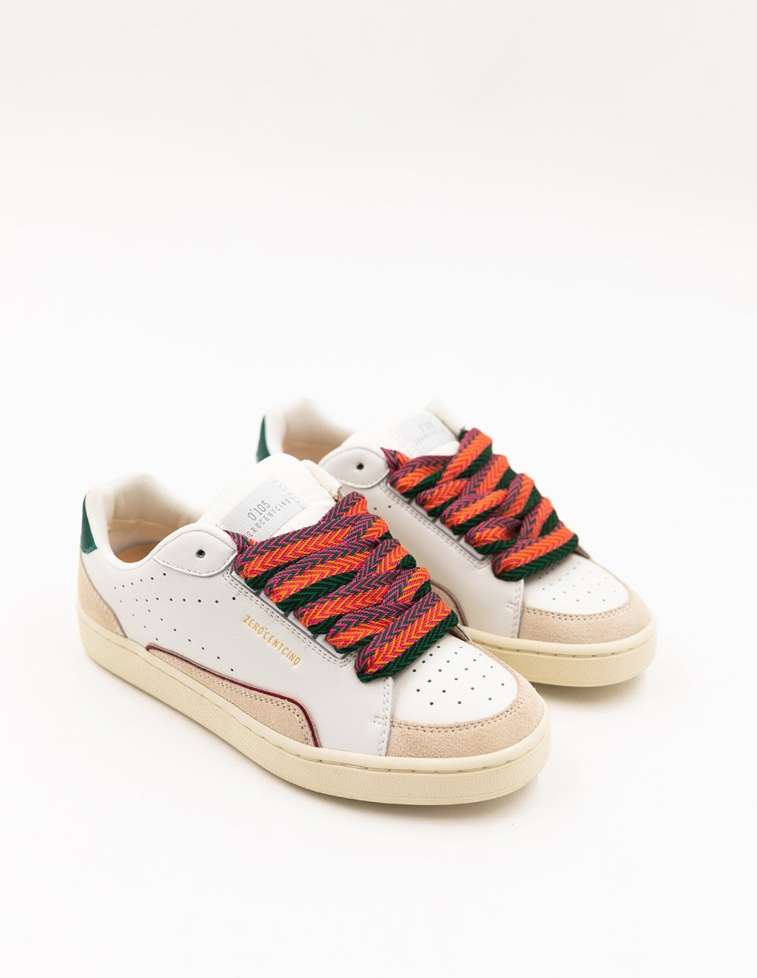 0-105 Baskets de ville Femme Avril Summer Cuir Blanc