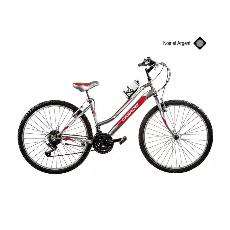 Vélo CASADEI mtb 26 lincy 18v h46 noir argent