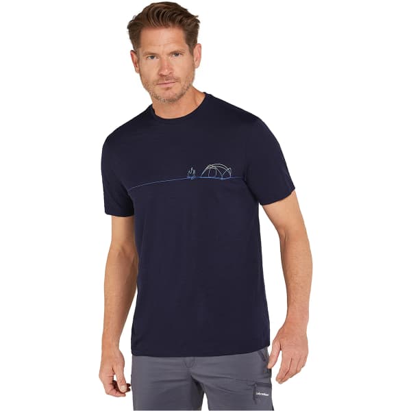 T-shirt randonnée ICEBREAKER M 150 TECH LITE SS TEE SING LI CMP MIDNIGHT NAVY