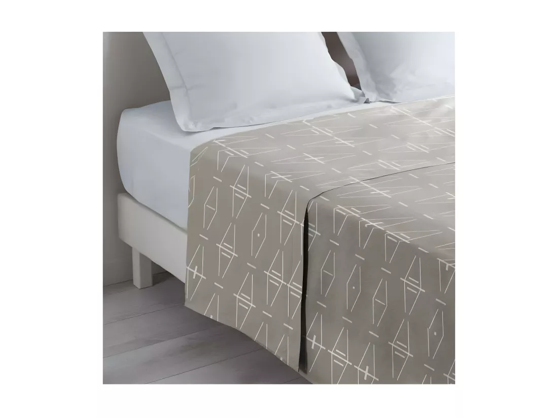 Drap plat en coton 