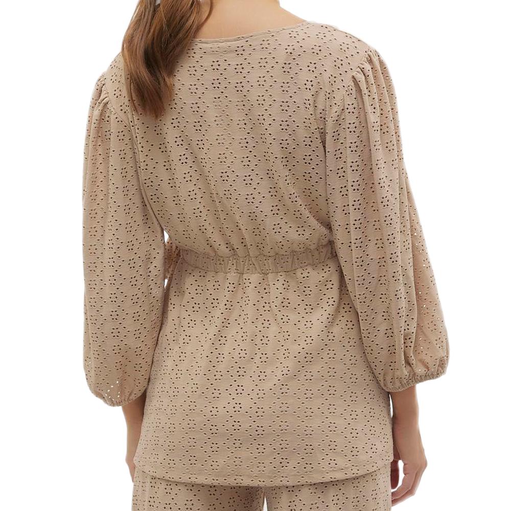 Mamalicious Blouse Beige Femme Mamalicious Langie