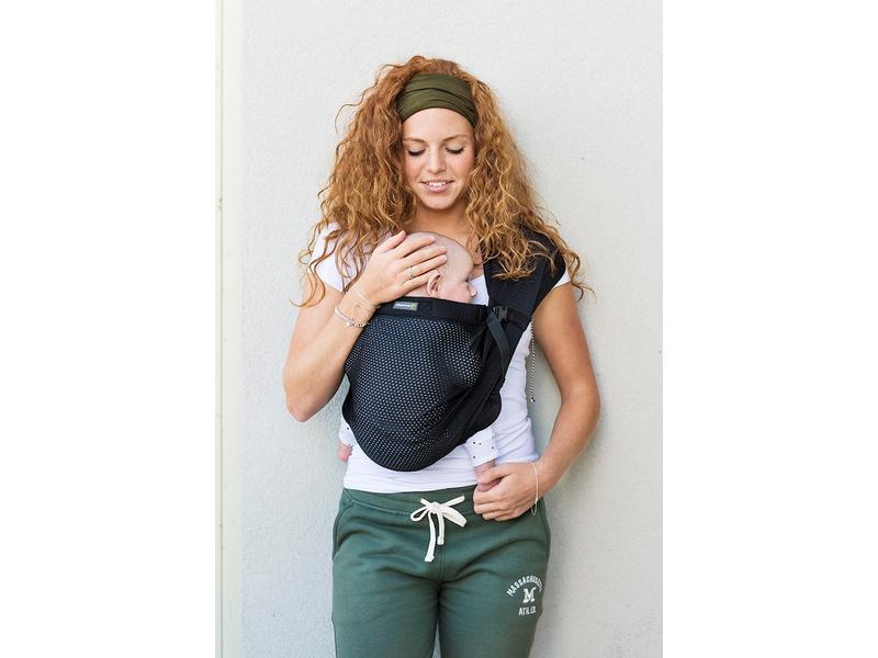 Minimonkey Babytrage Mini Sling Schwarz Leichte Babytrage