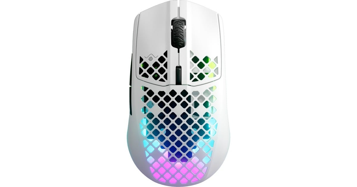 SteelSeriesAerox 3 Snow 2022 gaming muis  (Wit, 8500 dpi, RGB leds)