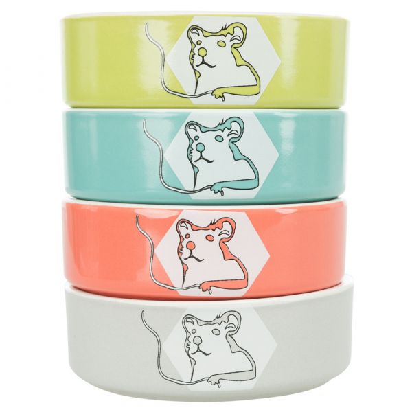 Trixie Taça Cerâmica Hello Comic para Hamsters Ø 8 cm