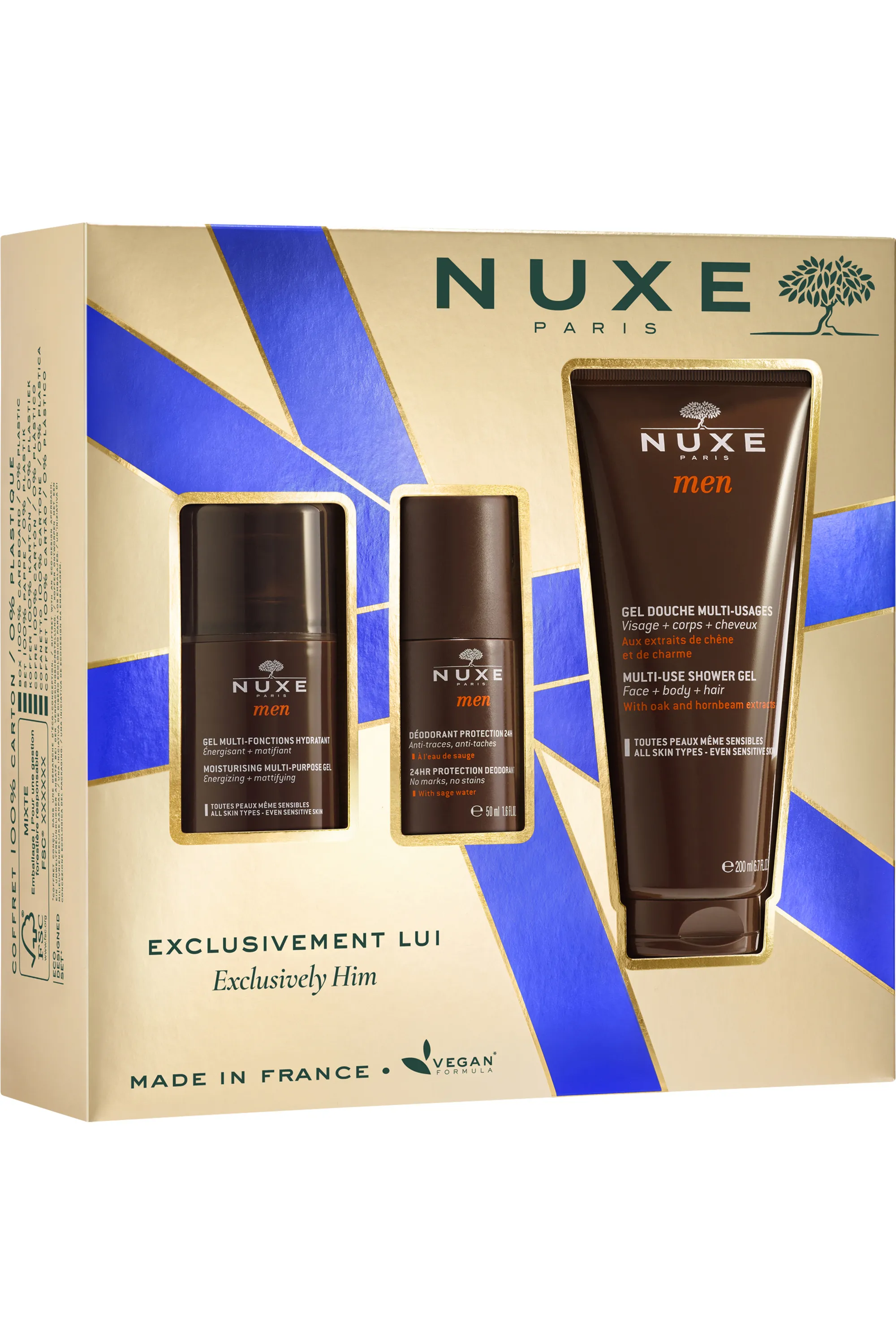 Nuxe Coffret de soins Nuxe Men Exclusivement Lui-300 ml