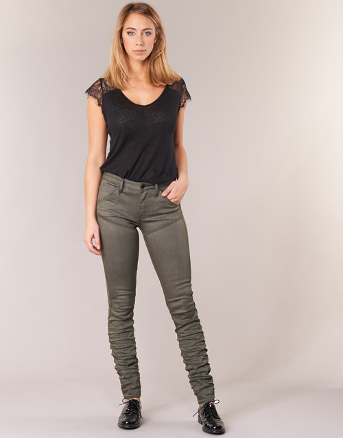 G-Star Raw - 5620 STAQ 3D MID SKINNY COJ WMN - Kaki