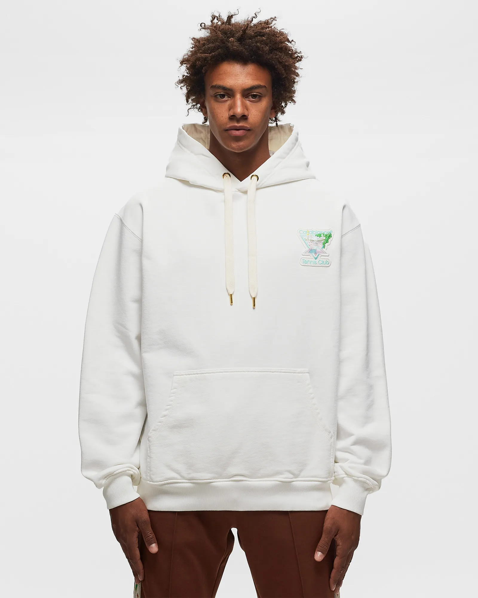 Casablanca TENNIS CLUB ICON PASTELLE UNISEX HOODED SWEATSHIRT