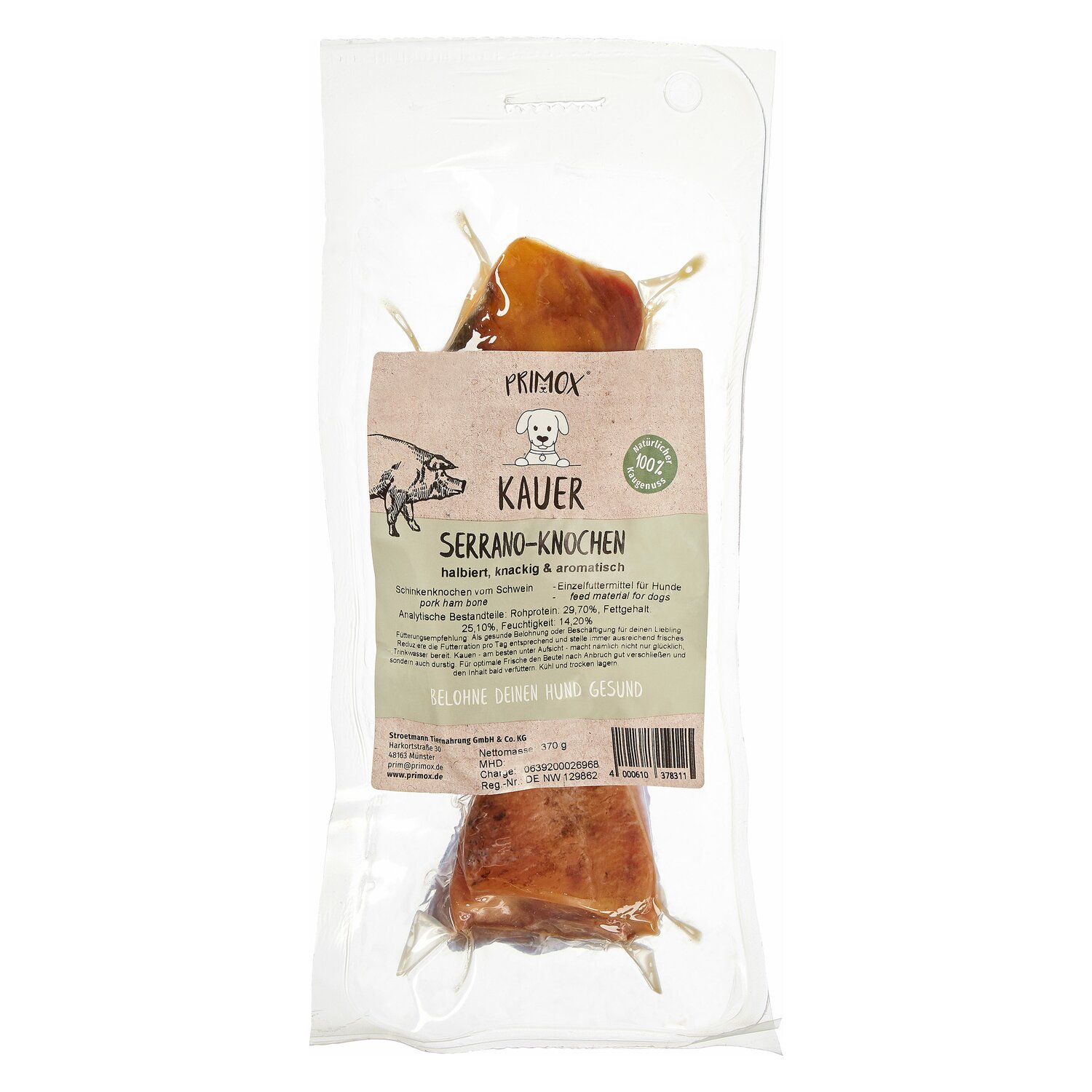 PRIMOX Serano-Knochen halbiert - 370g