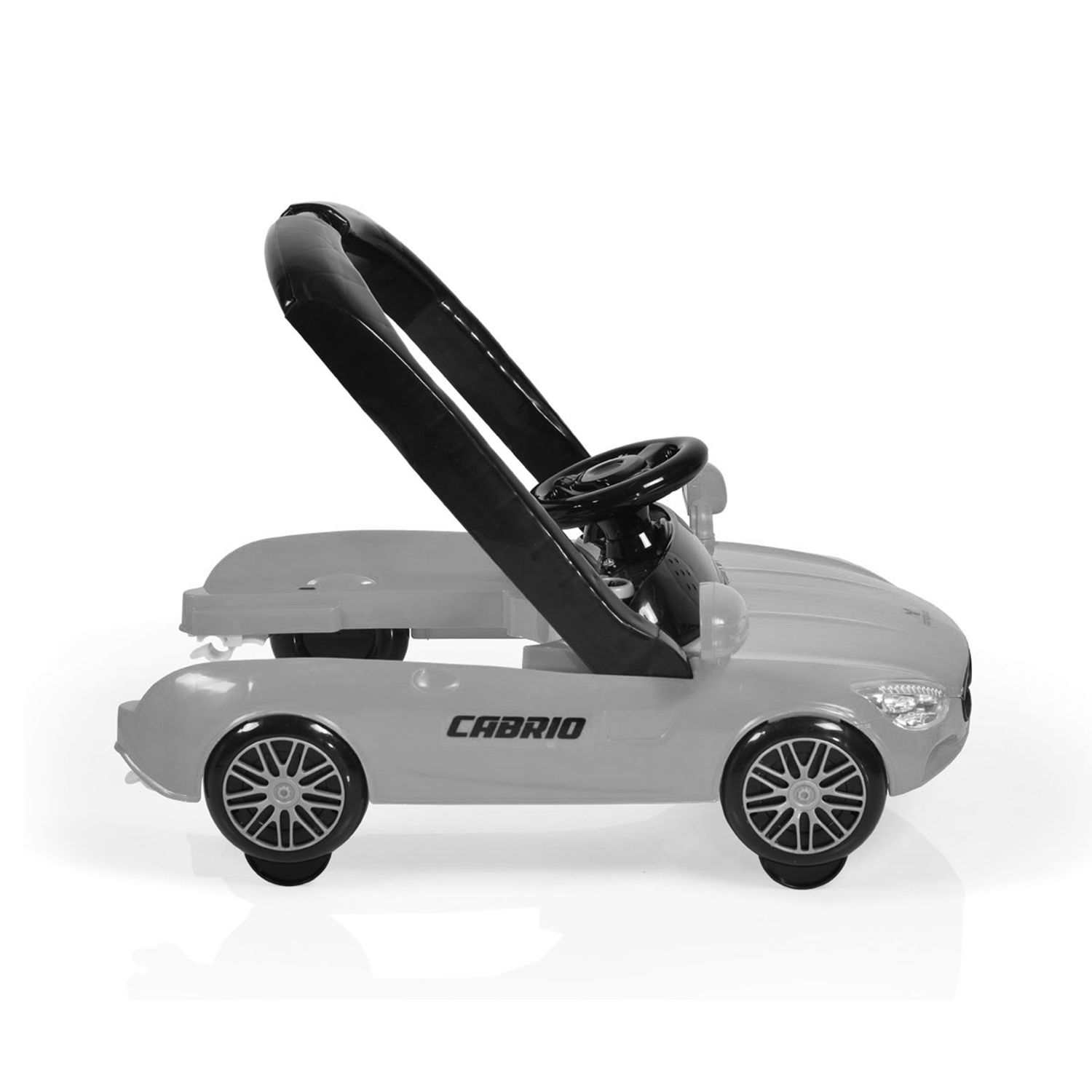 Lauflernhilfe Cabrio 2 in1 Auto-Design höhenverstellbar Armaturenbrett mit Licht weiß schwarz