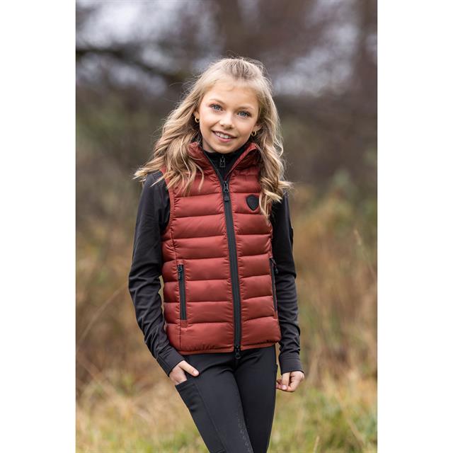 Bodywarmer Covalliero Quilted Kids Rood-oranje