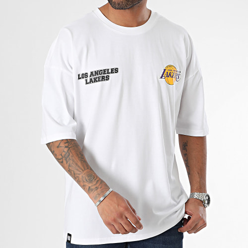 Tee Shirt NBA Large Graphic Los Angeles Lakers 60424457 Blanc