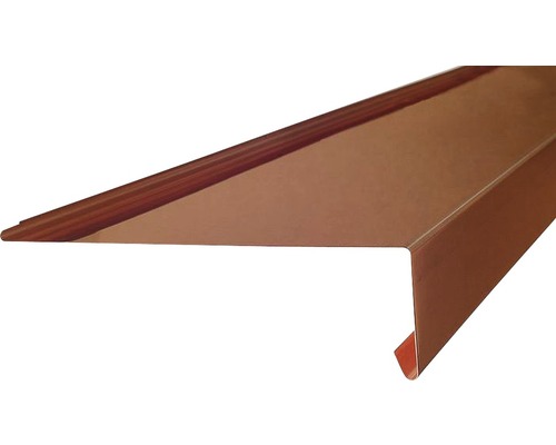Zambelli dakrandplaat koper met sponning 2000 x 180 x 0,6 mm