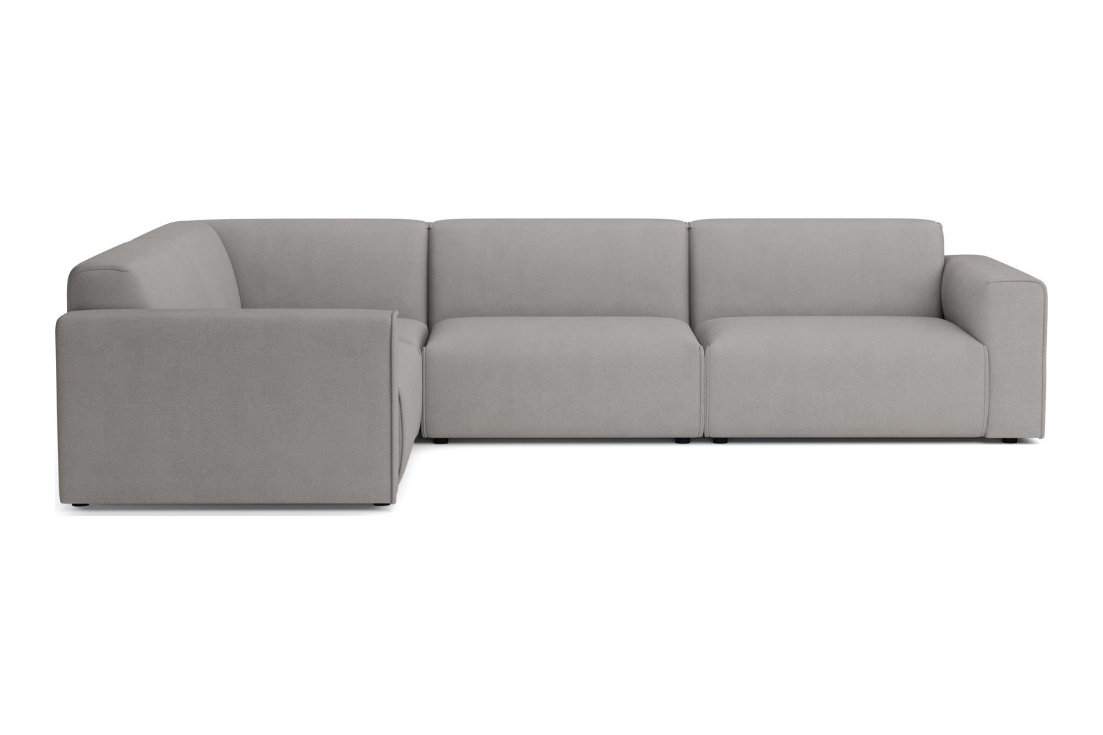 Monaco hjørnesofa 1,5/3 hjørnesofa. Tekstil Brego 77 Green med sorte ben. Std komfort.
