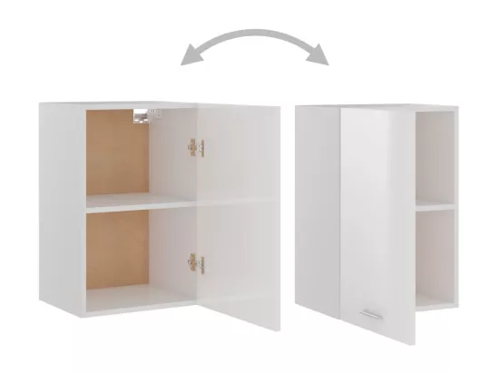 Armoire suspendue Blanc brillant 39,5x31x60cm Bois d'ingénierie
