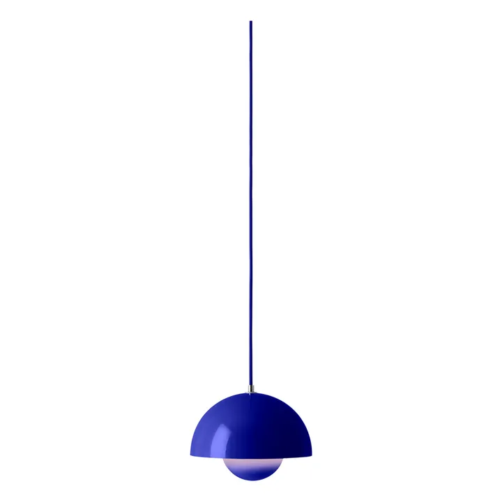 & Tradition Suspension Flowerpot VP1, Verner Panton, 1968 | Bleu