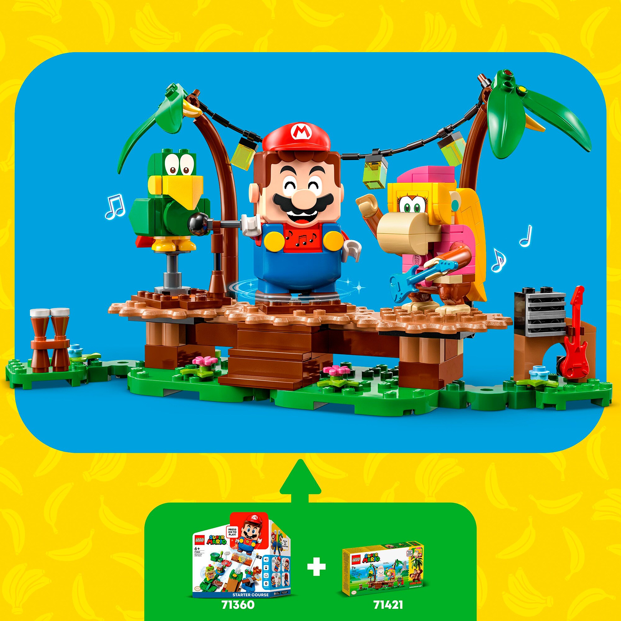 LEGO Konstruktionsspielzeug Super Mario Dixie Kongs Dschungel-Jam - Erweiterungsset