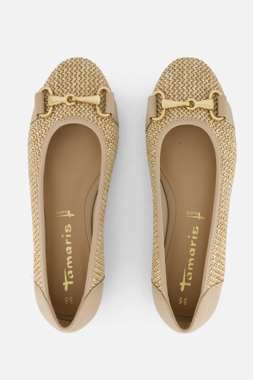 Tamaris Ballerina's taupe Synthetisch