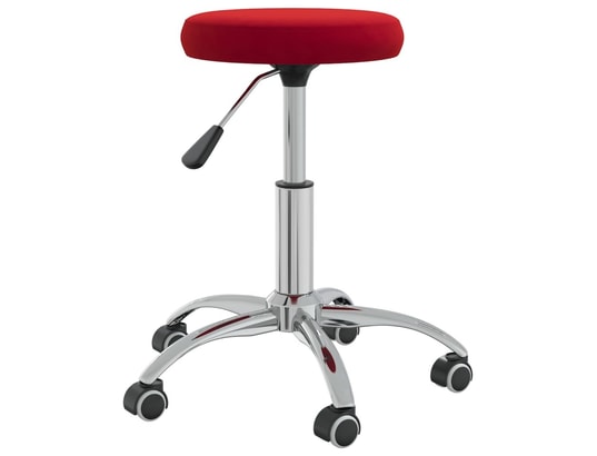 VIDAXL - Chaise de bureau Chaise pivotante de bureau rouge bordeaux velours
