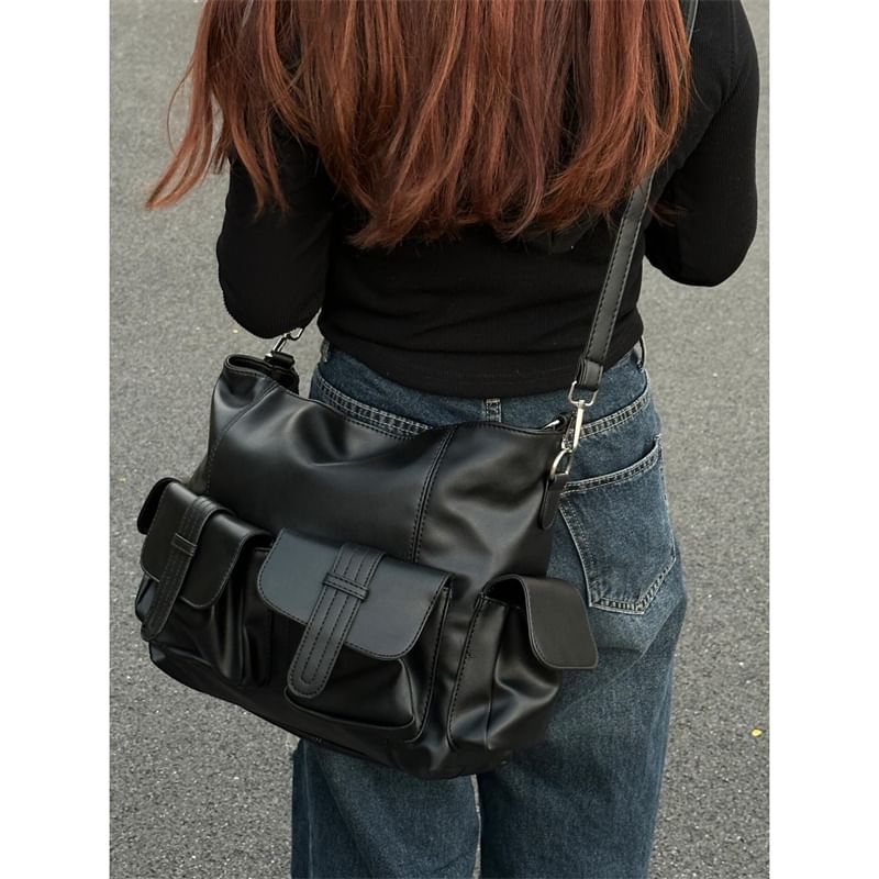 Indenis - Kunstleren Crossbody Tas met Ritssluiting