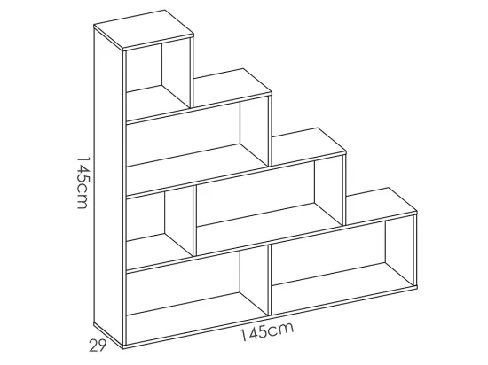 Etagère RAJA - 6 cases - Coloris : Blanc