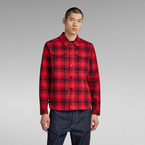 G-Star Raw - D23662-C904 OVERSHIRT-G090 DK FLAME Rojo