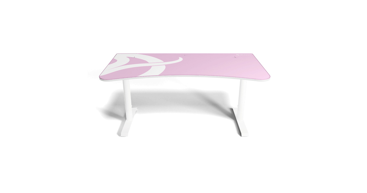 ArozziArena Gaming Desk - White Pink  (Wit/roze)