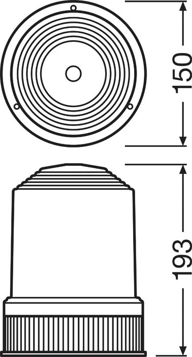Osram Rundumkennleuchte LIGHTsignal HAL 3 bolt fix
