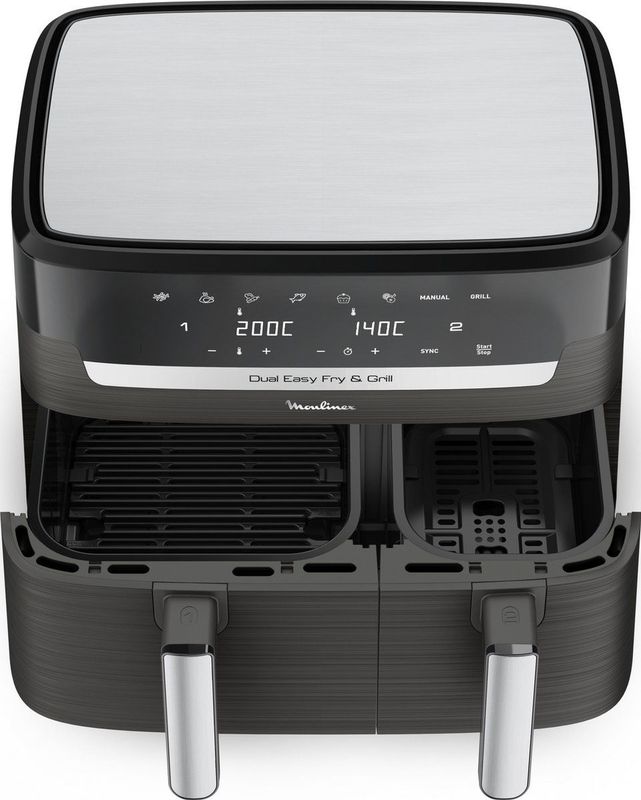 Moulinex Dual Easy Fry EZ905B20 - Dubbele Heteluchtfriteuse - 8,3L