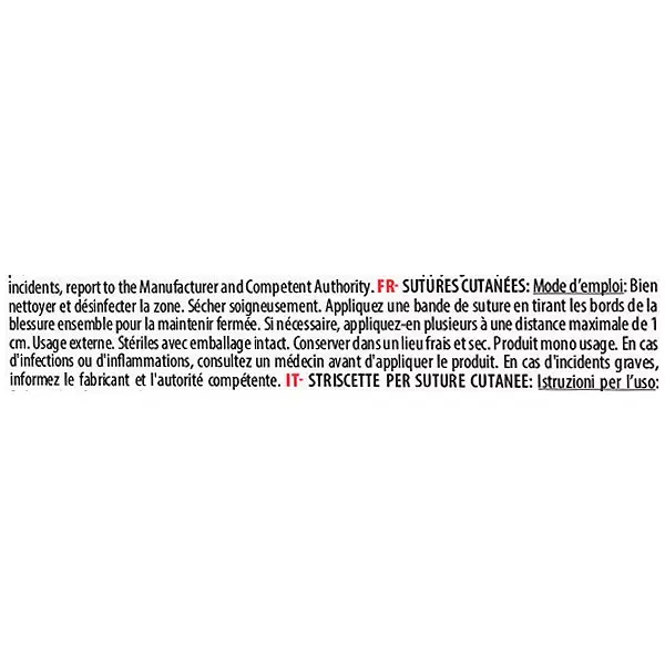 Sutura adesiva estéril para primeiros socorros diários Mifarma, 8 unidades.