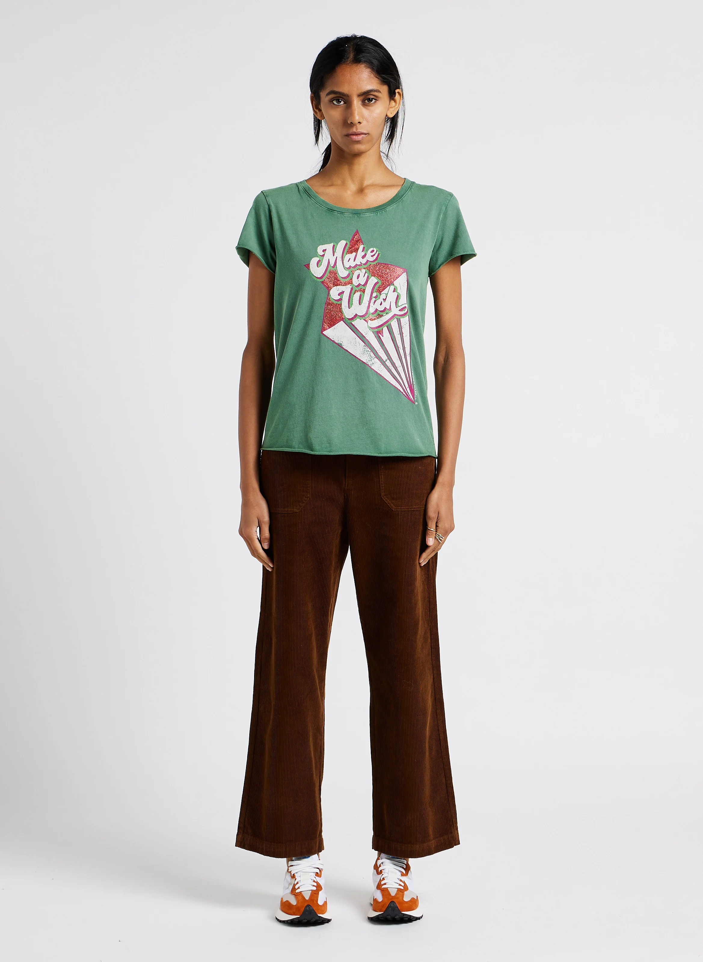 TORO - Tee-shirt col rond sérigraphié en coton bio | Vert
